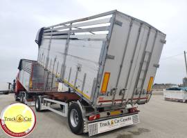 RIF.1206 RIMORCHIO BARTOLETTI – 1994 – CASSONE RIBALTABILE TRILATERALE IN ACCIAIO INOX CON CENTINA R