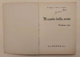 Il canto delle armi.Antologia epica di E.Bolognesi, I.Fraracci e T.Marioni Ed.R.A.D.AR.1967
