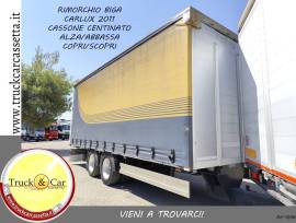 RIF.1258 RIMORCHIO BIGA CARLUX – 2001 – CASSONE CENTINATO ALZA/ABBASSA IDROELETTRICO COPRI/SCOPRI