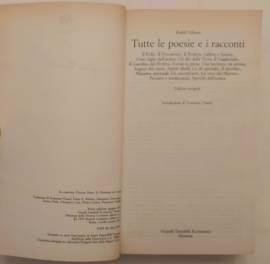 Tutte le poesie e racconti edizione integrale di Kahlil Gibran 1°Ed.Newton Compton, giugno 1993