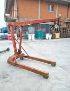 GRU IDRAULICA A CARRELLO DA OFFICINA USATA  