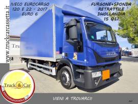 1297 IVECO EUROCARGO 120E22–2017–ADR–FURGONE+SPONDA CARICATRICE RETRATTILE DHOLLANDIA 15 Q.LI-€6