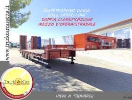 RIF.1263 SEMIRIMORCHIO OZGUL – 2022 – CARRELLONE CON RAMPE IDRAULICHE TRASLANTI – DOPPIA CLASSIFICAZ