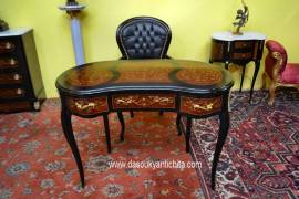 Scrittoio da centro a fagiolo stile Luigi XV Boulle