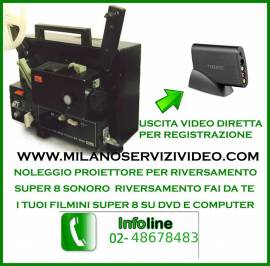 proiettore super 8 elmo sonoro uscita video da super 8 a file e dvd riversamento FAI DA TE