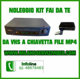 Duplicatore videoregistratore da vhs a file mp4 su chiavetta e hard disk