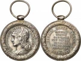 Medaglia Francia 1883-1885 Campagna Tonkin-China