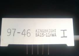Display led 7 segmenti SA15-11HWA 