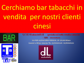 CERCHIAMO BAR TABACCHI