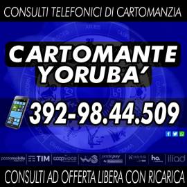 Avrai a disposizione fino a 30 minuti x 1 consulto di Cartomanzia con il Cartomante YORUBA'
