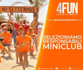 4FUN RICERCA COORDINATORI INTRATTENIMENTO BAMBINI E RAGAZZI 