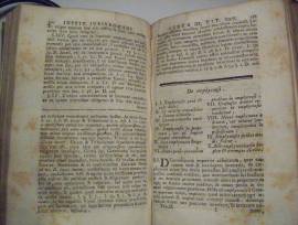 Libro anno 1788 Cavallarii Institutiones iuris romani