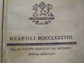 Libro anno 1788 Cavallarii Institutiones iuris romani