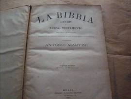 Libro anno 1890 Martini SACRA BIBBIA Vol II D