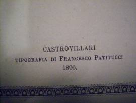 Libro anno 1896 Chitarrela DELLE REGOLE DEL GIOCARE