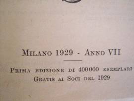 Libro anno 1929 TCI BERTARELLI   Possedimenti e Colonie