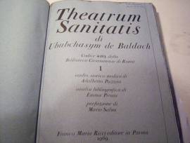 Libro anno 1969 Theatrum Sanitatis di U. de Baldac