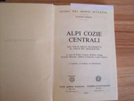 Libro anno 1982 TCI CAI  Alpi Cozie Centrali