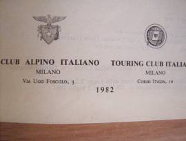Libro anno 1982 TCI CAI  Alpi Cozie Centrali