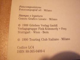 Libro anno 1990 TCI Strade delle Alpi 12 itinerari