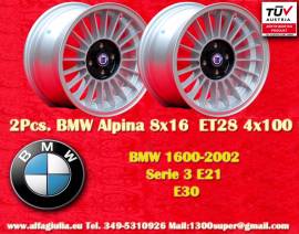 2 pz. cerchi BMW Alpina 8x16 ET28 3 E21, E30