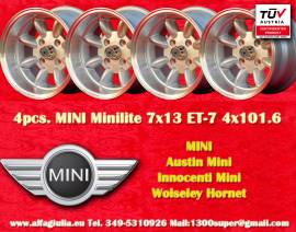 4 pz. cerchi Mini Minilite 7x13 ET-7 Mini Mk1-3