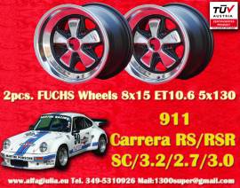 2 pz. cerchi Porsche Fuchs 8x15 ET10.6 911 -1989, 