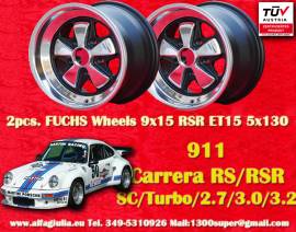 2 pz. cerchi Porsche Fuchs 9x15 ET15 911 SC, Carre