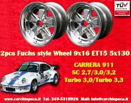 2 pz. cerchi Porsche Fuchs 9x16 ET15 911 SC, Carre