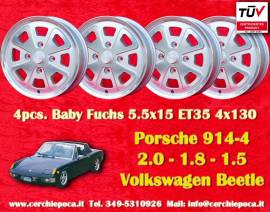 4 pz. cerchi Porsche/VW Babyfuchs 5.5x15 ET35 Beet