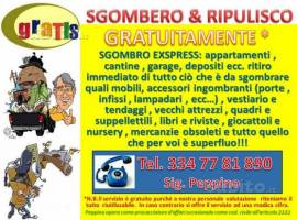 GRATIS sgombero svuoto appartamenti cantine depositi Napoli, Caserta, Salerno, Avellino, Benevento