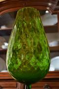 Vaso vintage a forma di calice verde anni 60