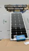 KIT FOTOVOLTAICO 1 KW GIORNALIERO INVERTER 2000W ISOLA SOLARE PANNELLO 130W: AL PREZZO DI 130€