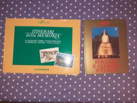 2 Libri illustrati Itinerari della Memoria Và Pensiero La Stampa -Fontane e Giardini d'Italia Gente