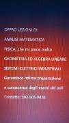 LEZIONI MATEMATICA, FISICA, ALGEBRA, SISTEMI ELETTRICI