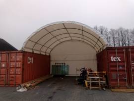 Copertura del container  6x6 m, tenda per container padiglione arco a tutto sesto