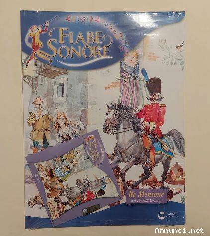 Fiabe sonore. Re Mentone dei Fratelli Grimm + CD Ed.Fabbri Centauria, 2015 nuovo con cellophane