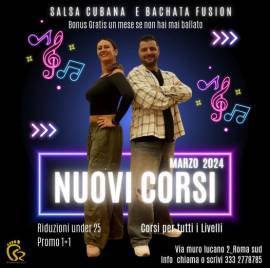 Nuovi corsi di Salsa Cubana e Bachata Fusion