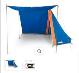 Tenda canadese con veranda 