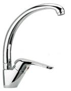 RUBINETTO MISCELATORE LAVELLO CUCINA CASA BAGNO LAVABO BIDE' ACCIAIO INOX