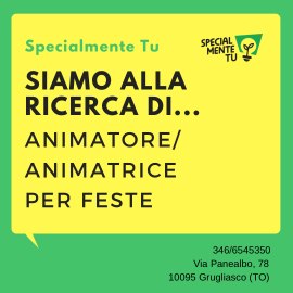 RICERCA ANIMATORE/ANIMATRICE