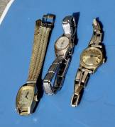 3 orologi di 50 anni fà da riparare (uno in ORO)