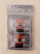 Microcassette Sony MC 60 - 2 Nuove Sigillate - 2 Cassette per Dittafono