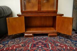 Credenza-vetrina doppio corpo stile Art Déco anni 50