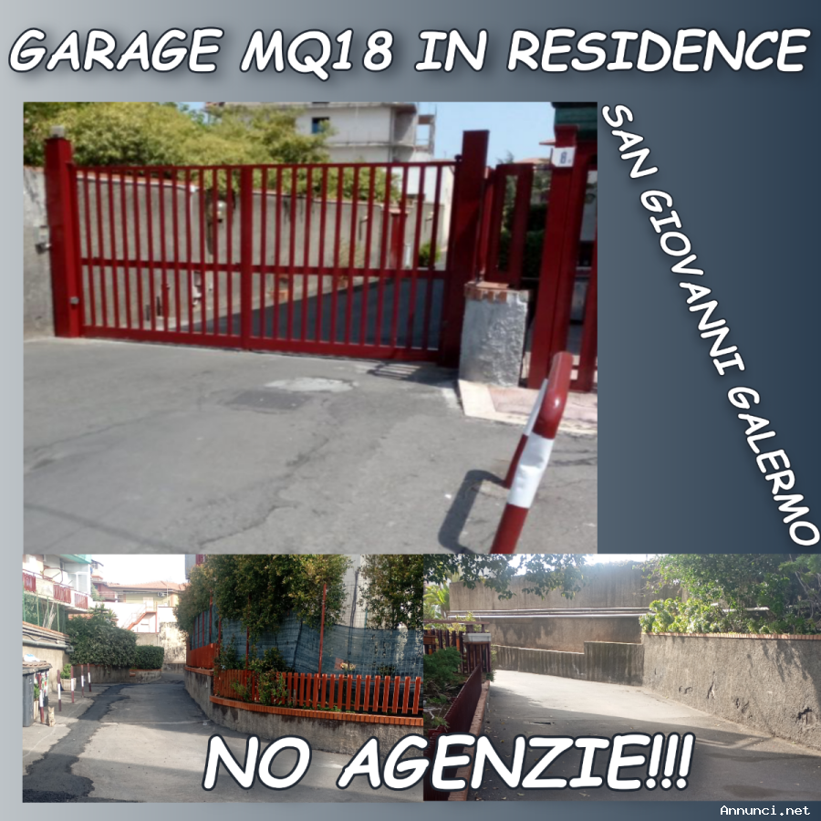 Garage mq 18 in residence a San Giovanni Galermo
