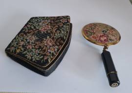 Specchio vintage Schildkraut New York Brevetto 1439749 color or
