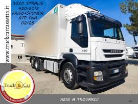 1198 IVECO STRALIS 260S420–2013–ISOTERMICO+FRIGO+SPONDA CARICATRICE RETRATTILE-ATP FNA 02/25-EURO 5