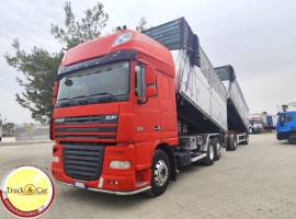 DAF XF 105.510 – 2011 – 3 ASSI – CASSONE RIBALTABILE TRILATERALE IN ACCIAIO INOX (2019) CON CENTINA 
