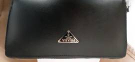 PRADA portafoglio in pelle Saffiano nero grande