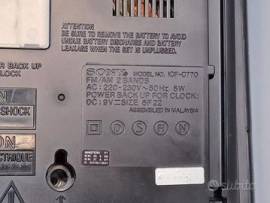 Storica Radio sveglia Sony ICF-C770 FM/AM Made in Japan funzionante